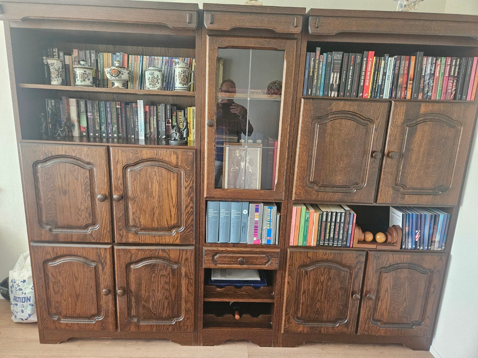 Eiken kast, Huis en Inrichting, Ophalen, Gebruikt, 25 tot 50 cm