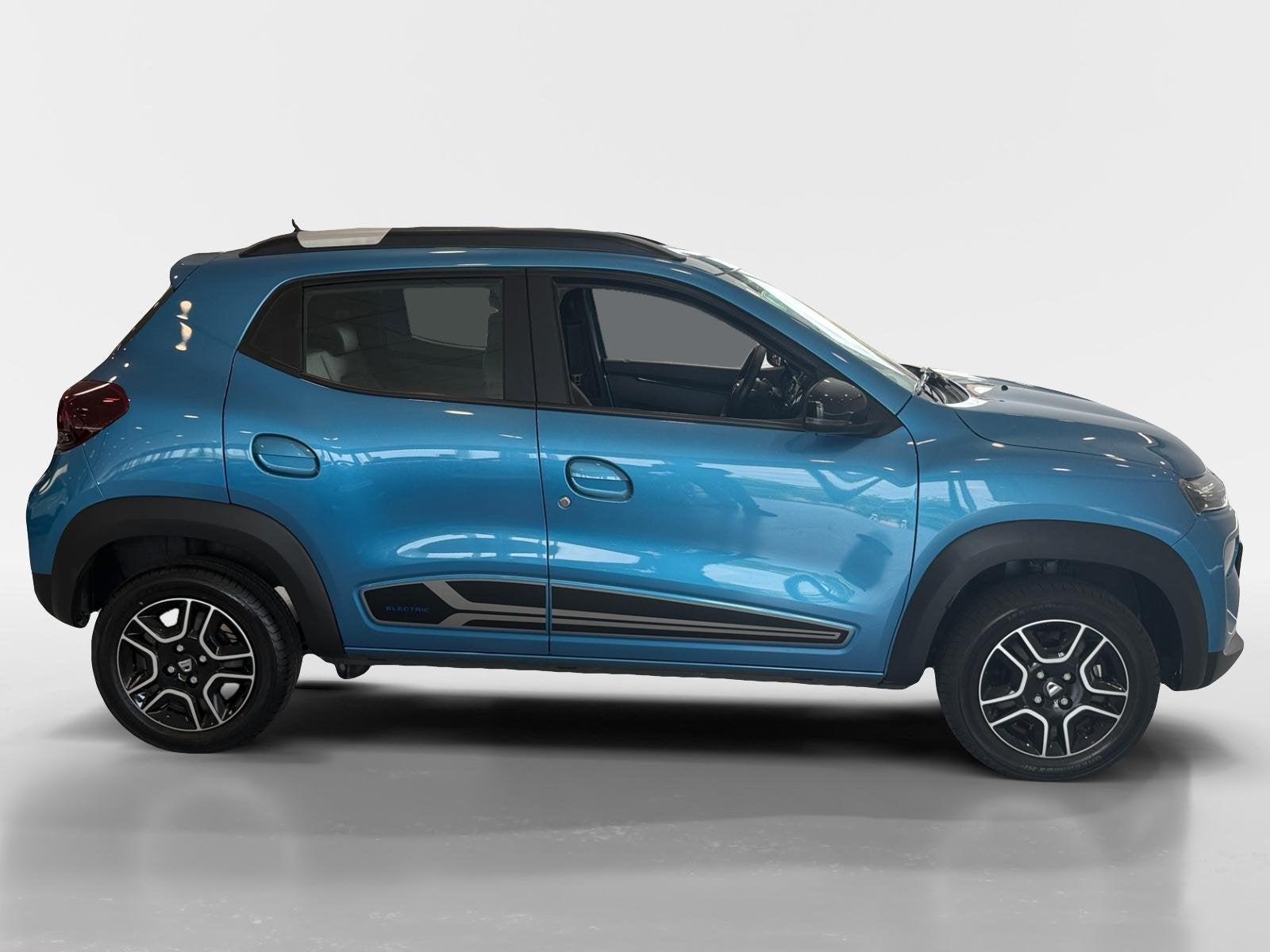 Dacia Spring Comfort 27 kWh *Automaat*Bluetooth*Airco*Lage K, Auto's, 12 maanden, Gebruikt, Zwart, Leder en Stof