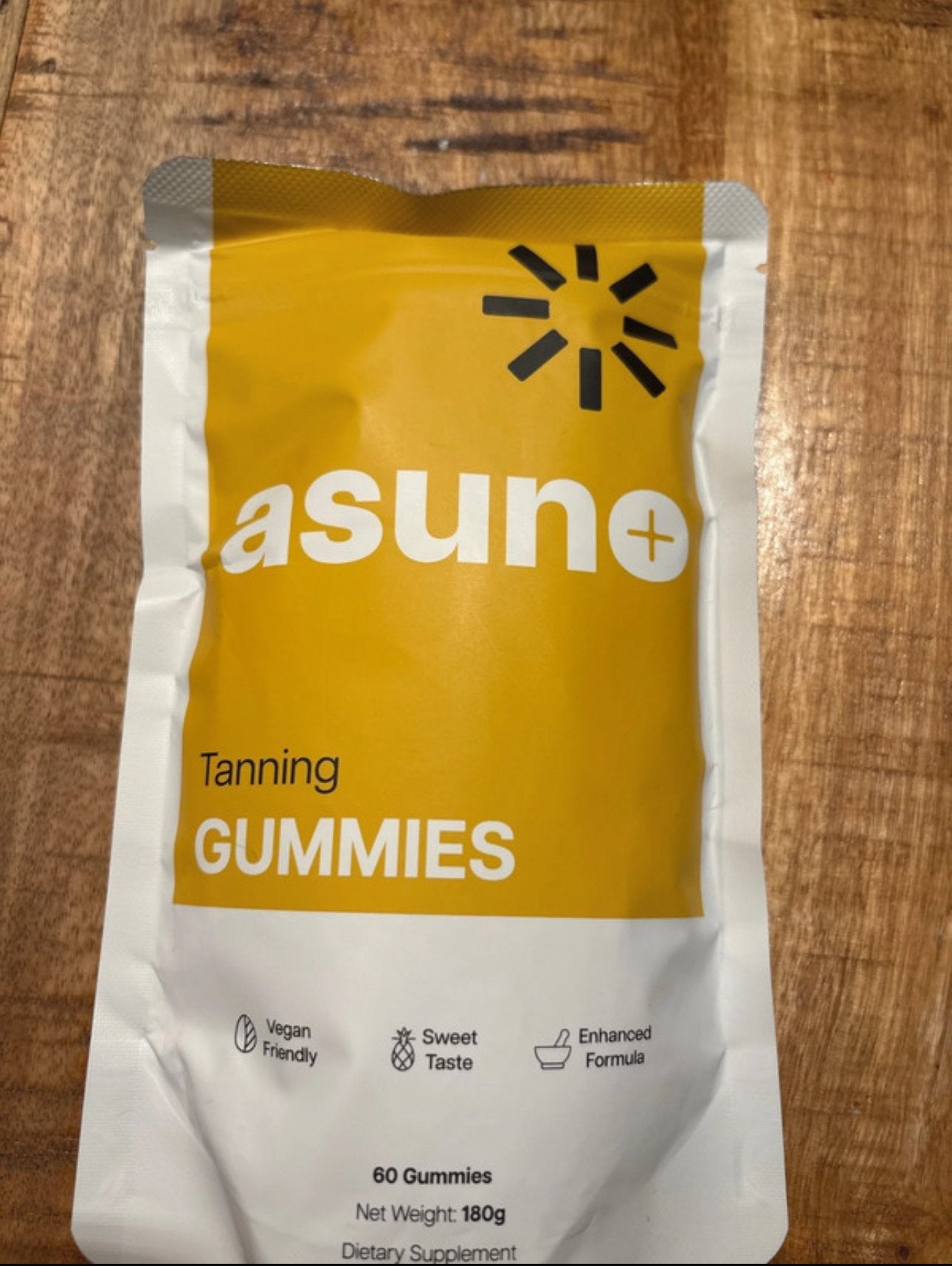 Asuno Tanning Gummies – 4 maanden kuur | Nieuw, Ophalen of Verzenden, Zo goed als nieuw, Poeder of Drank