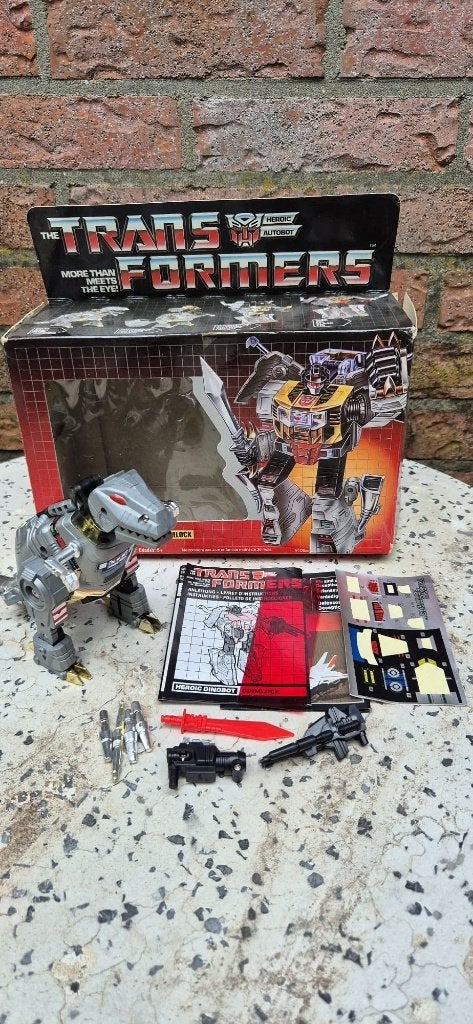 Transformers G1 Grimlock in europese 4 talige verpakking, Verzamelen, Transformers, G1, Ophalen of Verzenden, Zo goed als nieuw