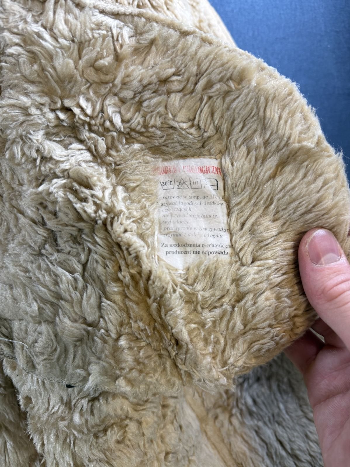 Vintage Dressing Afghaanse jas beige dames maat M, Maat 38/40 (M), Bayline Vintage Trading, Verzenden, Beige