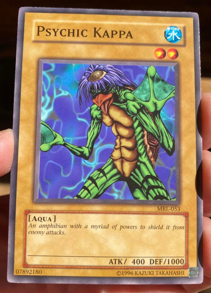 Yu-Gi-Oh! Psychic Kappa MRL Old US Print !, Ophalen of Verzenden, Zo goed als nieuw, Losse kaart