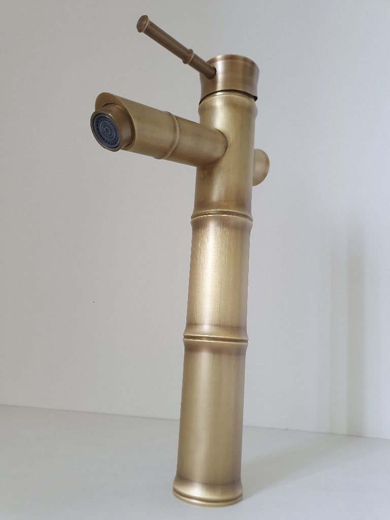 Bamboe Fun Waskom wastafelkraan Hoog Badkamer mengkraan, Doe-het-zelf en Verbouw, Sanitair, Ophalen of Verzenden, Nieuw, Koper