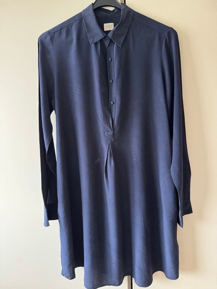 Pauw Amsterdam zijden jurk/tuniek, maat 38/40 (M), Maat 38/40 (M), Blauw, Ophalen of Verzenden, Zo goed als nieuw
