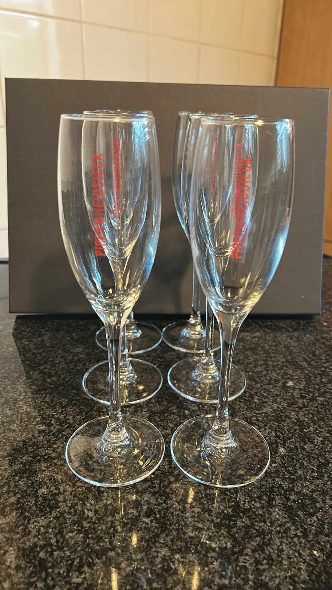 Piper Heidsieck champagneglazen, 6 st, Ophalen, Zo goed als nieuw, Overige typen
