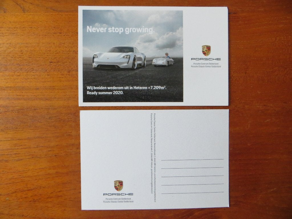 ansichtkaart Porsche Taycan, Ophalen of Verzenden, Nieuw, Porsche