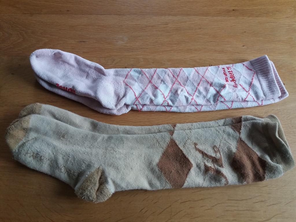 paardrij sokken harry's horse bruin en roze, Ophalen of Verzenden, Gebruikt, Kinderen, Overige typen