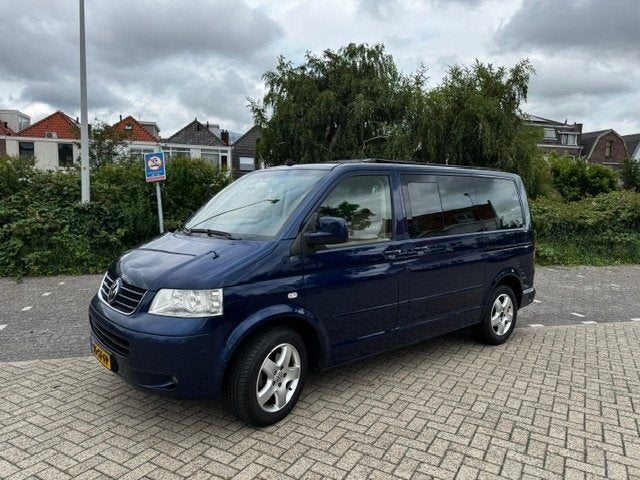 Volkswagen Multivan 2.5 TDI 128KW AUT 2006 Blauw Camper, Auto's, Beige, Overige carrosserieën, Blauw, Diesel