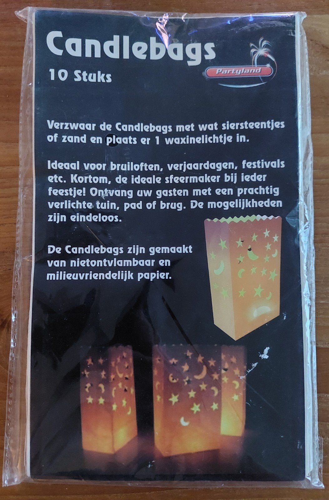 10x Candle bag maan en sterren - Sfeervolle decoratie, Ophalen of Verzenden, Nieuw, Versiering