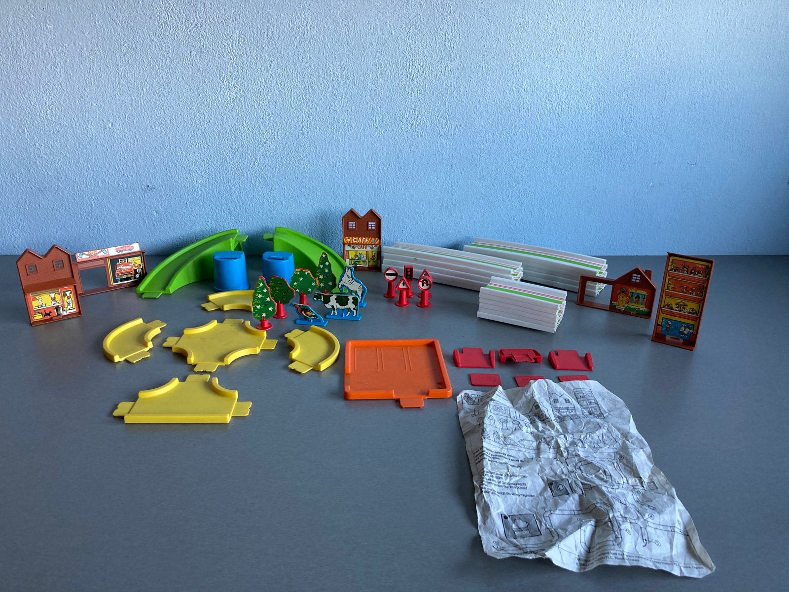 Matchbox Playtrack Le Village Speelstraat - Vintage, Overige merken, Gebruikt, Onderdelen, Zelf te bouwen