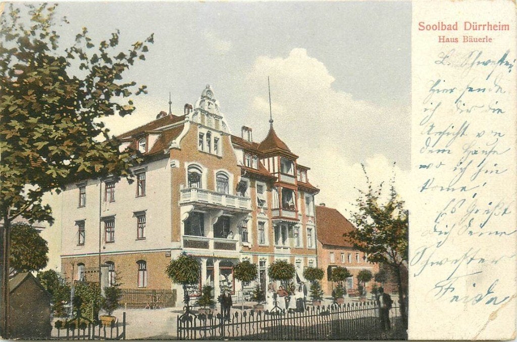 379-152-009 Dürrheim Haus Bäuerle, Verzenden, Voor 1920, Duitsland