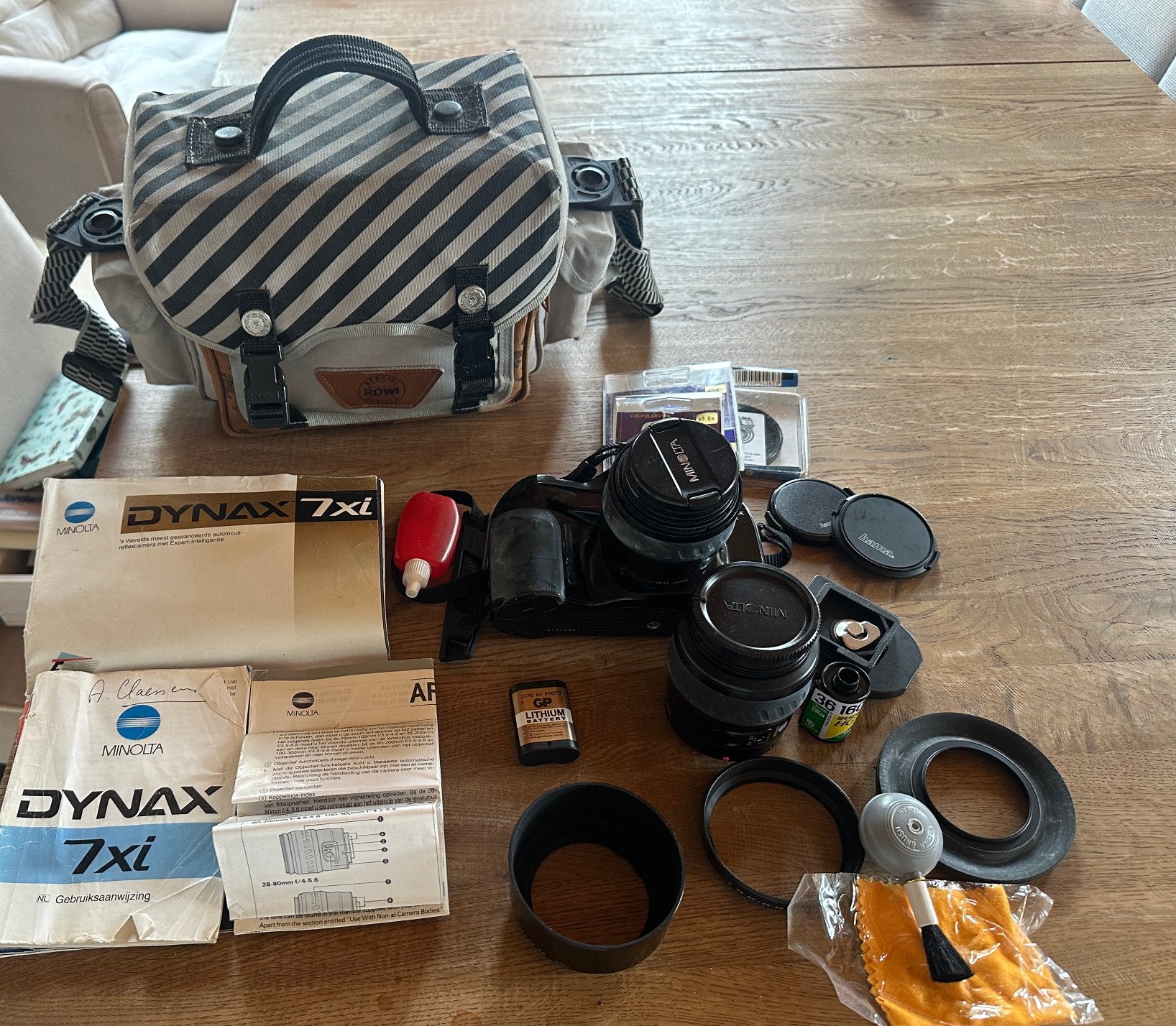 Camera Minolta Dynax 7xi volledig uiteruste set, Ophalen, Gebruikt