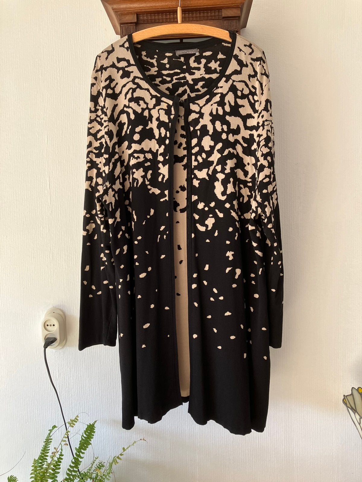 Ulla Popken Selection prachtig lang vest mt 50/52 nieuw, Kleding | Dames, Ophalen of Verzenden, Nieuw, Zwart, Trui of Vest