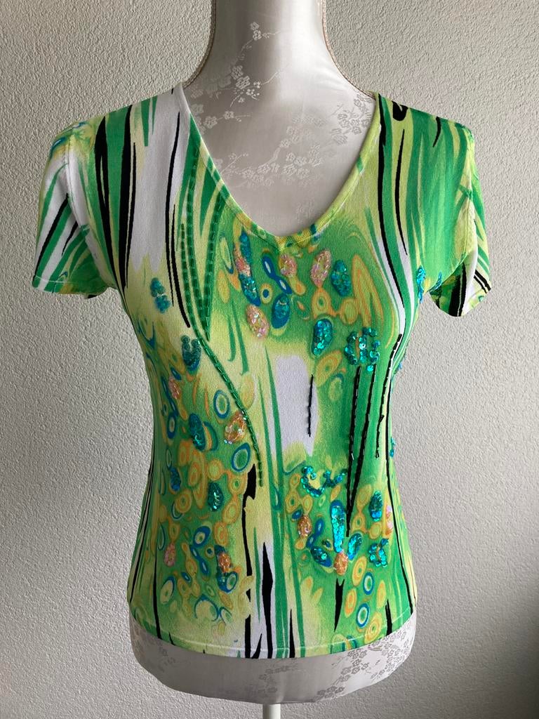 Prachtige top van Onado maat 36/38, Kleding | Dames, Ophalen of Verzenden, Zo goed als nieuw, Korte mouw, Maat 36 (S)