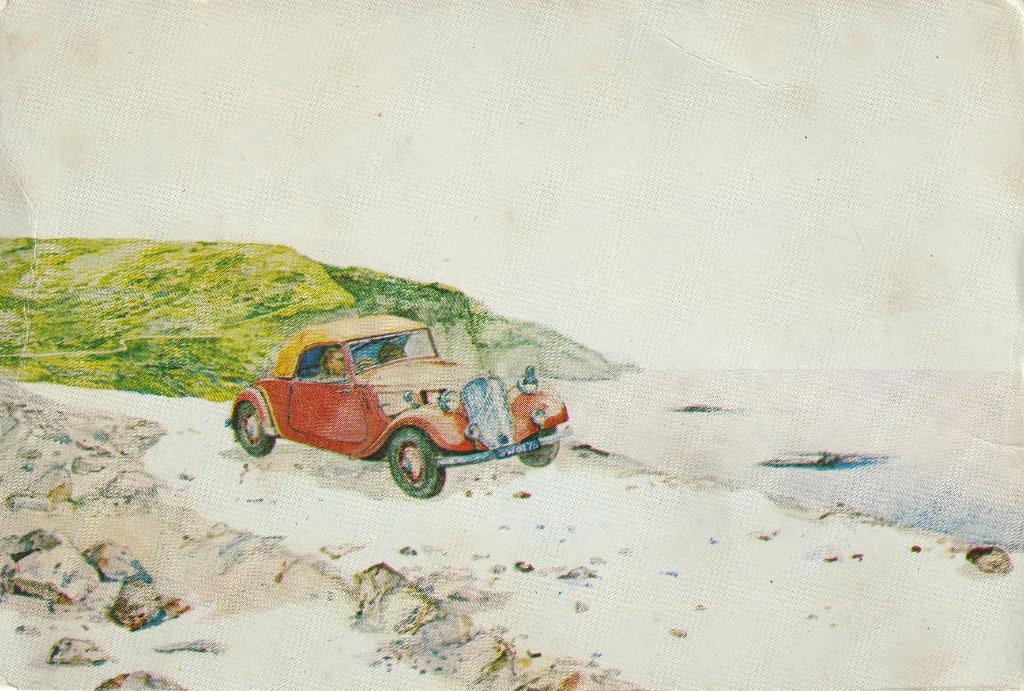 CITROËN TRACTION AVANT UIT 1975 ZEER MOOIE OUDE KAART KN345, Ophalen of Verzenden, 1960 tot 1980, Ongelopen