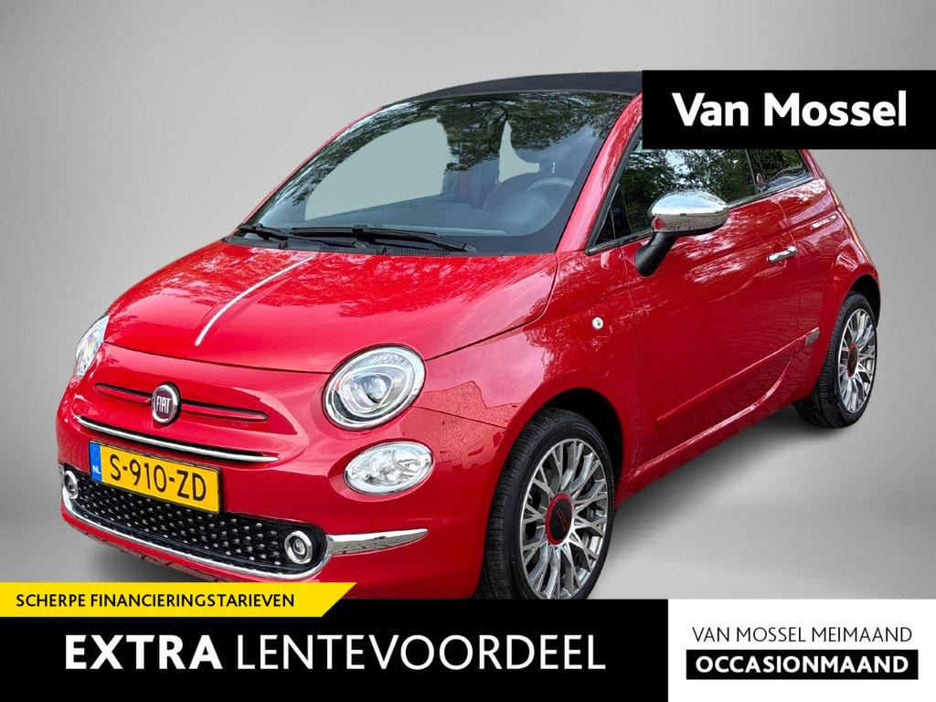 Fiat 500 C 1.0 Hybrid RED | Climate control | Parkeersensore, Auto's, 12 maanden, Stof, Euro 6, 4 stoelen