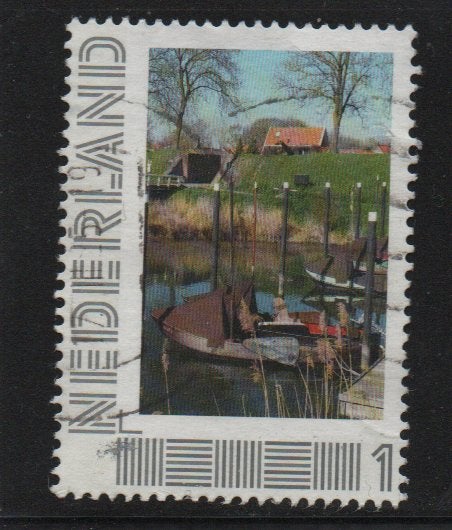 ‹(•¿•)› nl m0268 woudrichem, Verzenden, Na 1940, Gestempeld