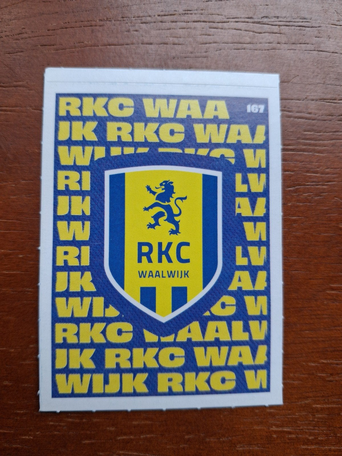 RKC Waalwijk sticker (halve sticker), Verzamelen, Ophalen of Verzenden, Nieuw, Sport