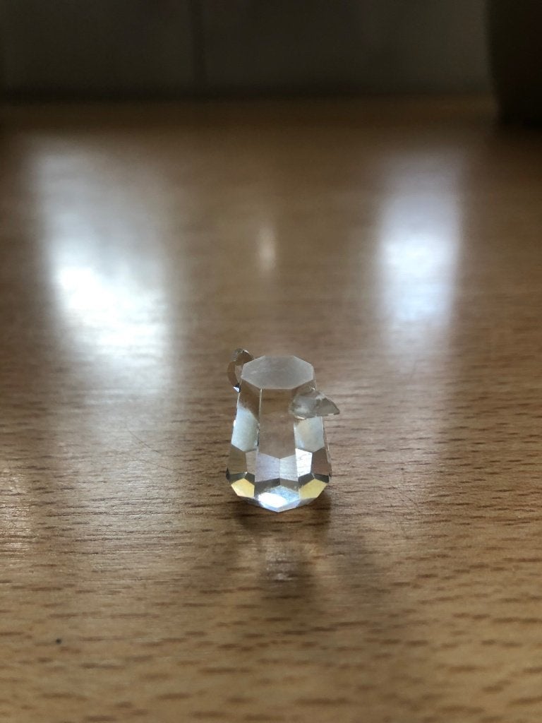 Mooi glazen Schenkkannetje. 1,8 cm hoog. Glas., Ophalen of Verzenden, Gebruikt, Kristal, Overige typen
