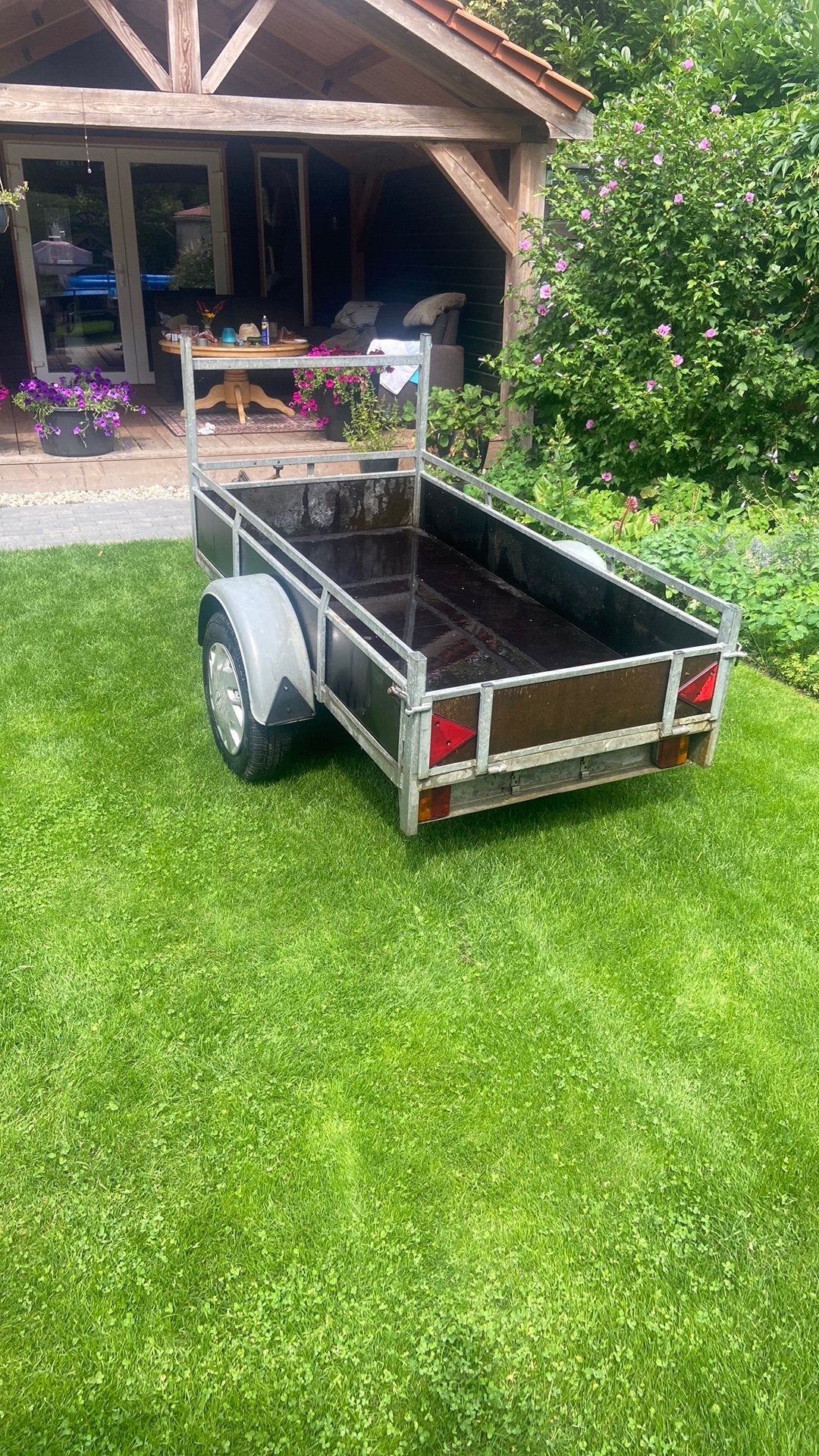 Aanhanger van 2 x 1 meter, Ophalen, Gebruikt
