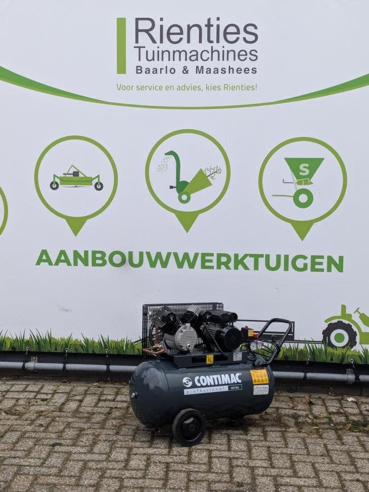 Contimac CM 402/10/100 compressor, Doe-het-zelf en Verbouw, Zo goed als nieuw, 25 tot 100 liter, 200 tot 400 liter/min, Niet ingevuld