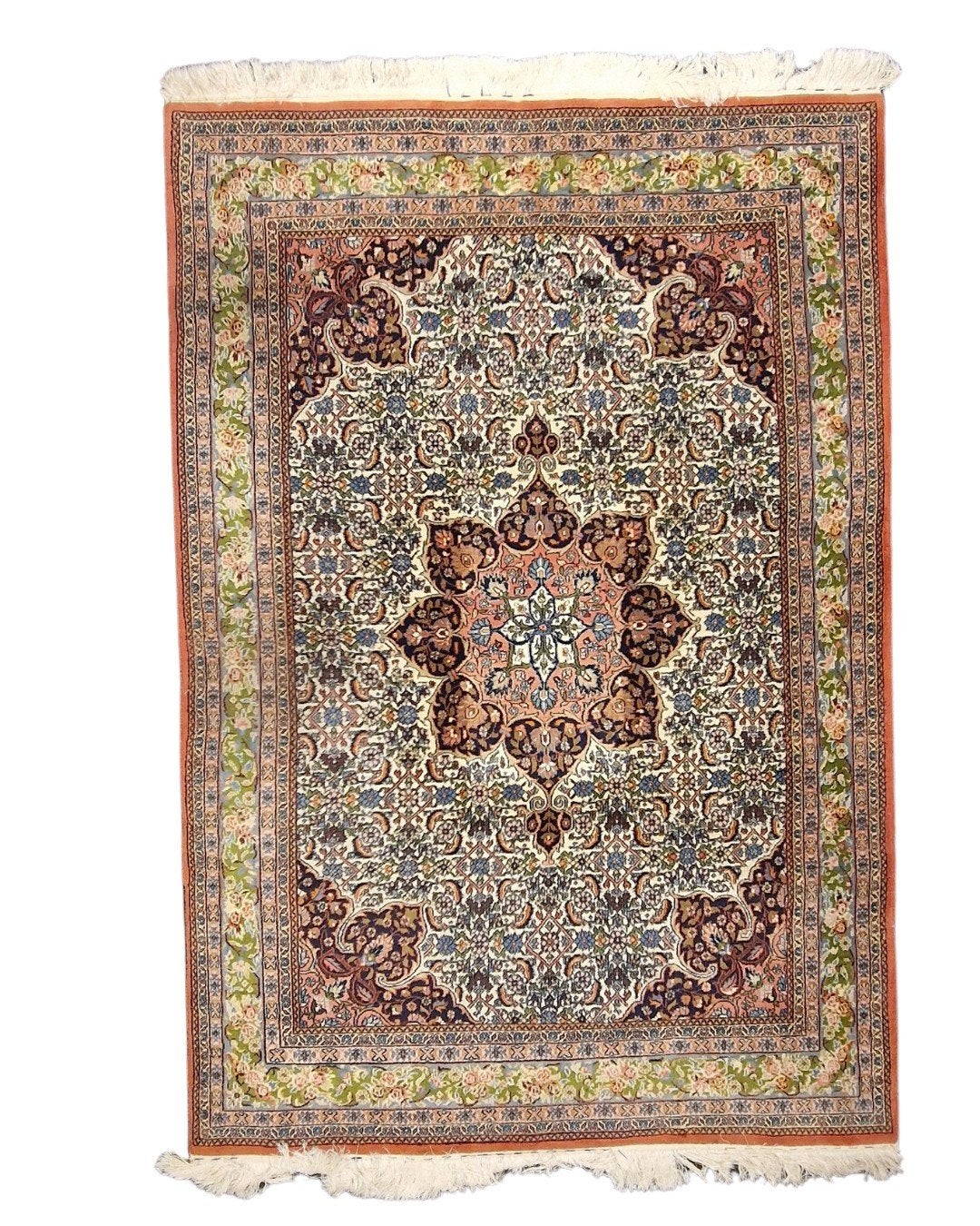 Perzisch tapijt Kirman 260x170 wollen vloerkleed handgeknoop, Huis en Inrichting, Stoffering | Tapijten en Kleden, 1185VB, De handelmaaatschappij