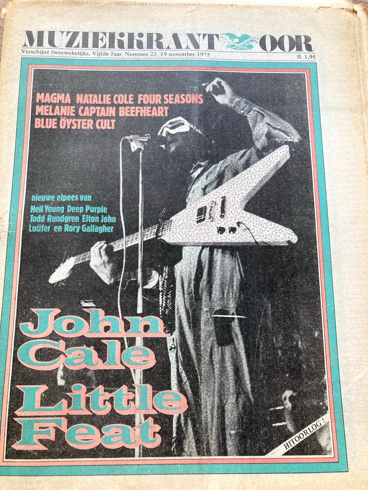 Muziekkrant oor 1975 little feat four seasons, Ophalen of Verzenden, Zo goed als nieuw, Muziek, Film of Tv
