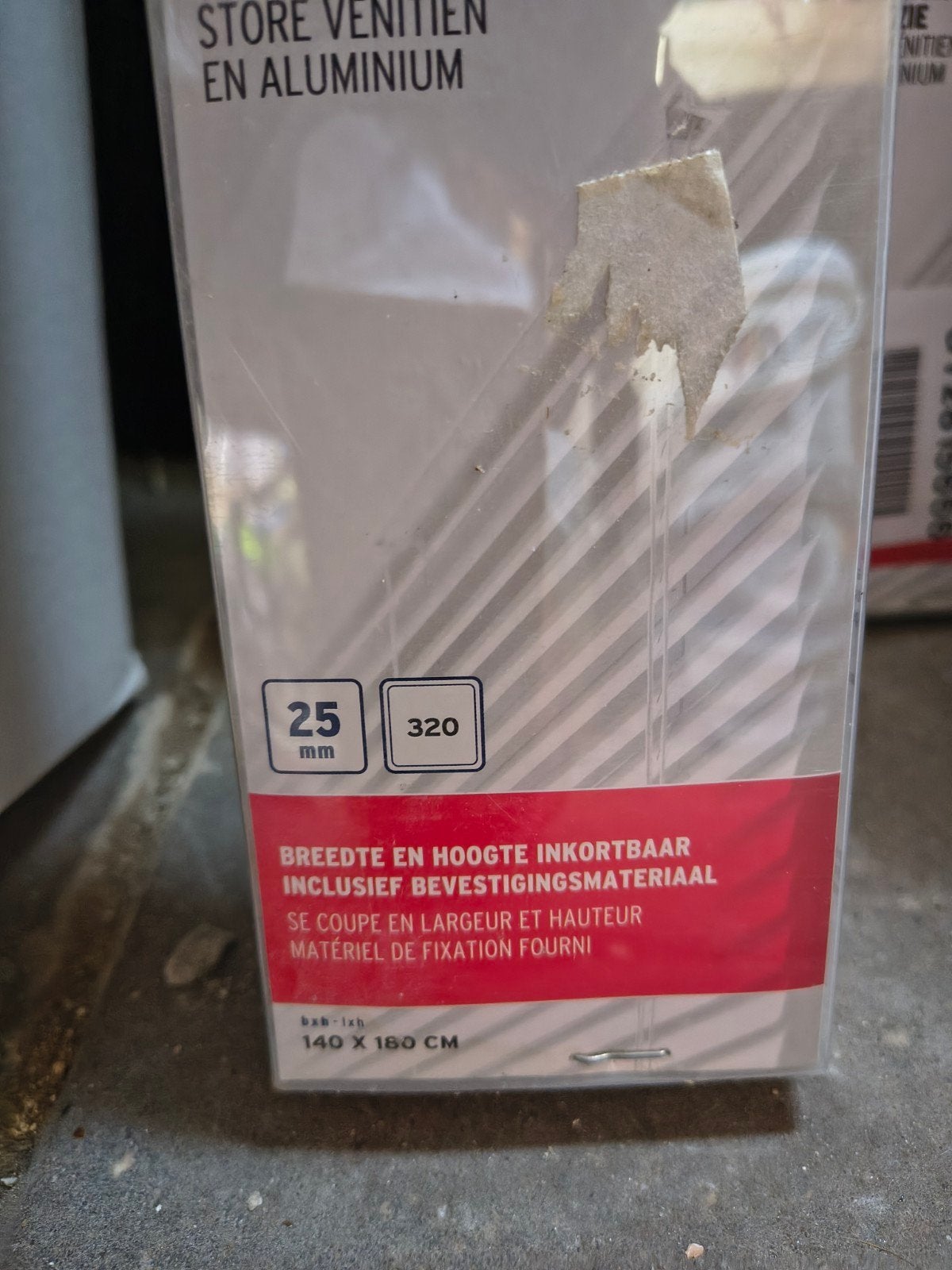 2x Jaloezie aluminium mat zwart b140xh180 nieuw, Ophalen, Zwart, 180 cm, Nieuw