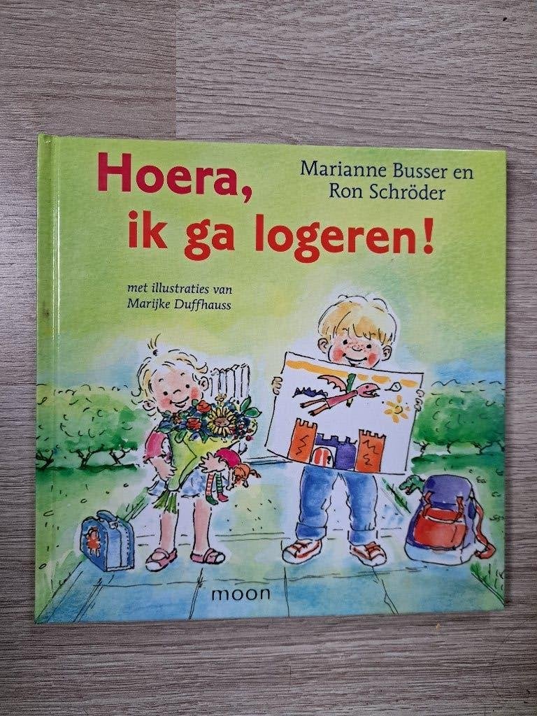 Hoera, ik ga logeren! - Marianne Busser, Ophalen of Verzenden, Zo goed als nieuw, Fictie algemeen, Voorleesboek