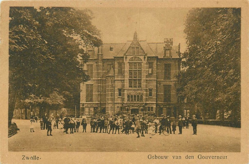 701-179-025 Zwolle Gebouw Gouverneur, Verzenden, Voor 1920, Overijssel