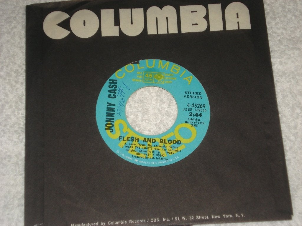 Johnny Cash   Promo  Flesh and Blood   Usa      Orgineel, Originele persing, Ophalen of Verzenden, Zo goed als nieuw, Country en Western