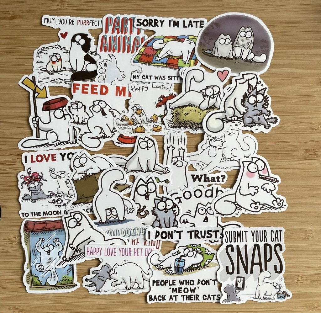 Simon's Cat stickers, Verzenden, Nieuw, Meerdere stickers