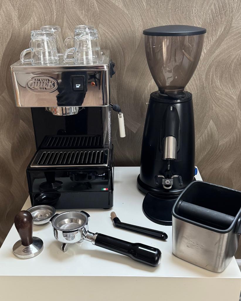 Quick Mill 820 en MACAP M2M koffieset - met accessoires, 10 kopjes of meer, Ophalen of Verzenden, Espresso apparaat