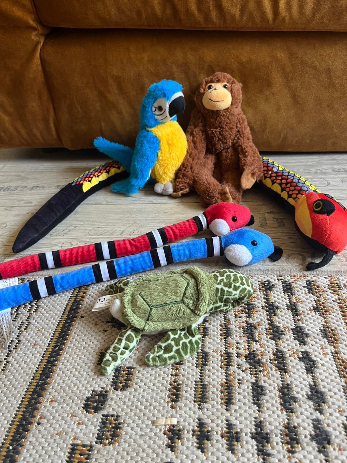 Leuke knuffels voor in een jungle kamer, Ophalen of Verzenden, Zo goed als nieuw, Overige typen