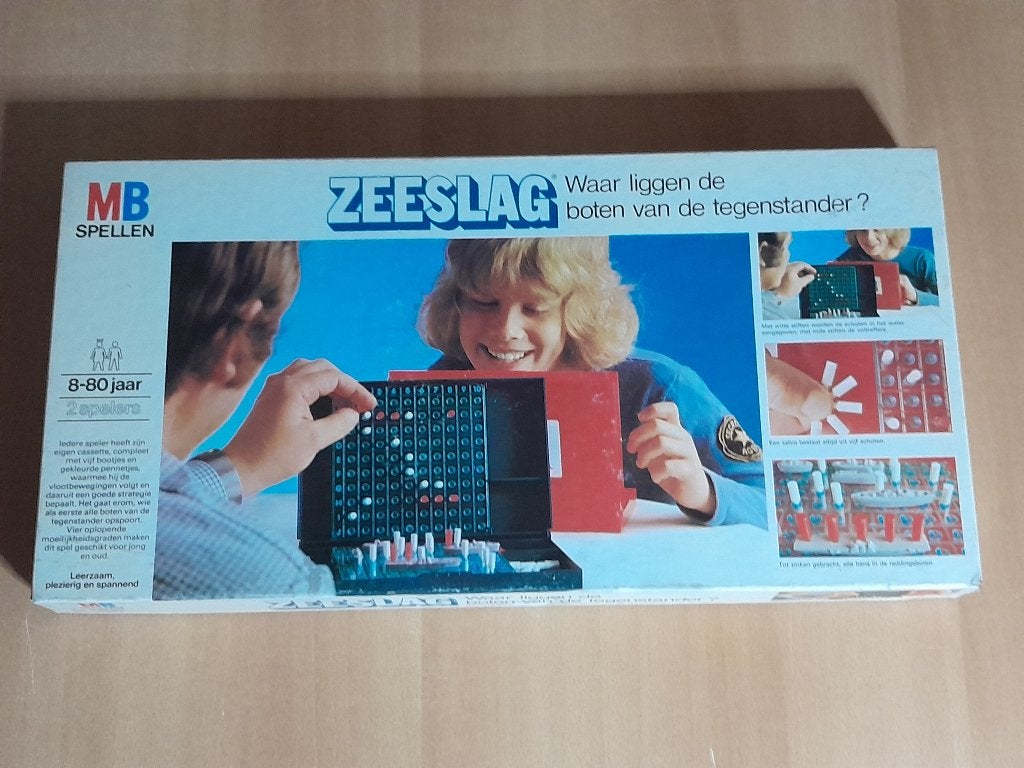 Zeeslag spel van MB ( 1e versie ) izgs, Een of twee spelers, Ophalen, Zo goed als nieuw, MB Spellen
