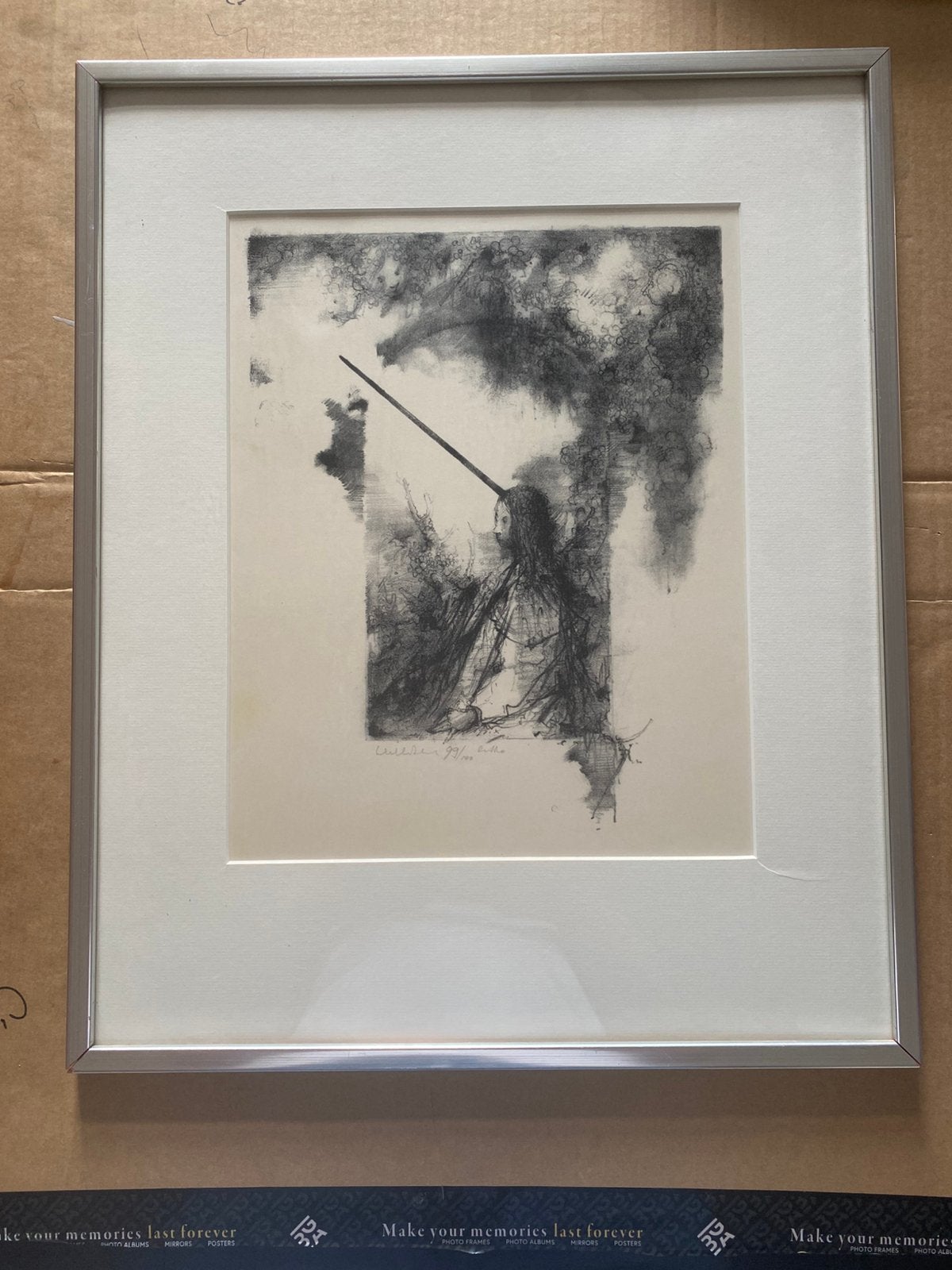 Dirkje Kuik – litho, gesigneerd, genummerd 99/100, Gelimiteerde oplage, Ophalen, Personages en Fantasiefiguren, Lithografie