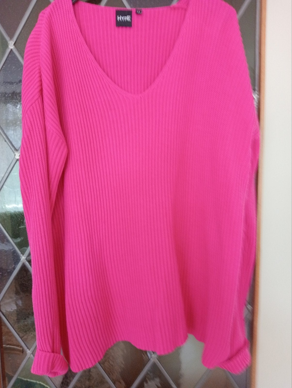 Trui , neon roze, maat 44, Kleding | Dames, Maat 42/44 (L), Hype, Ophalen of Verzenden, Zo goed als nieuw