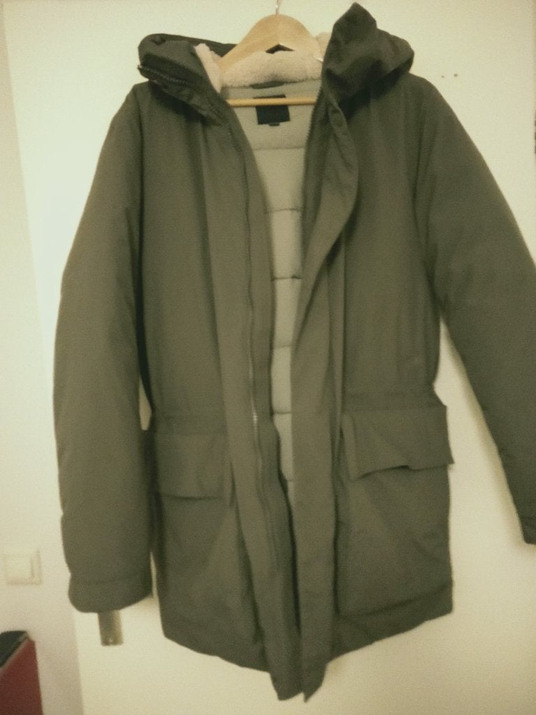 Elvine winterjas/parka in een taupe kleur maat Medium, Overige kleuren, Maat 48/50 (M), Ophalen of Verzenden, Zo goed als nieuw