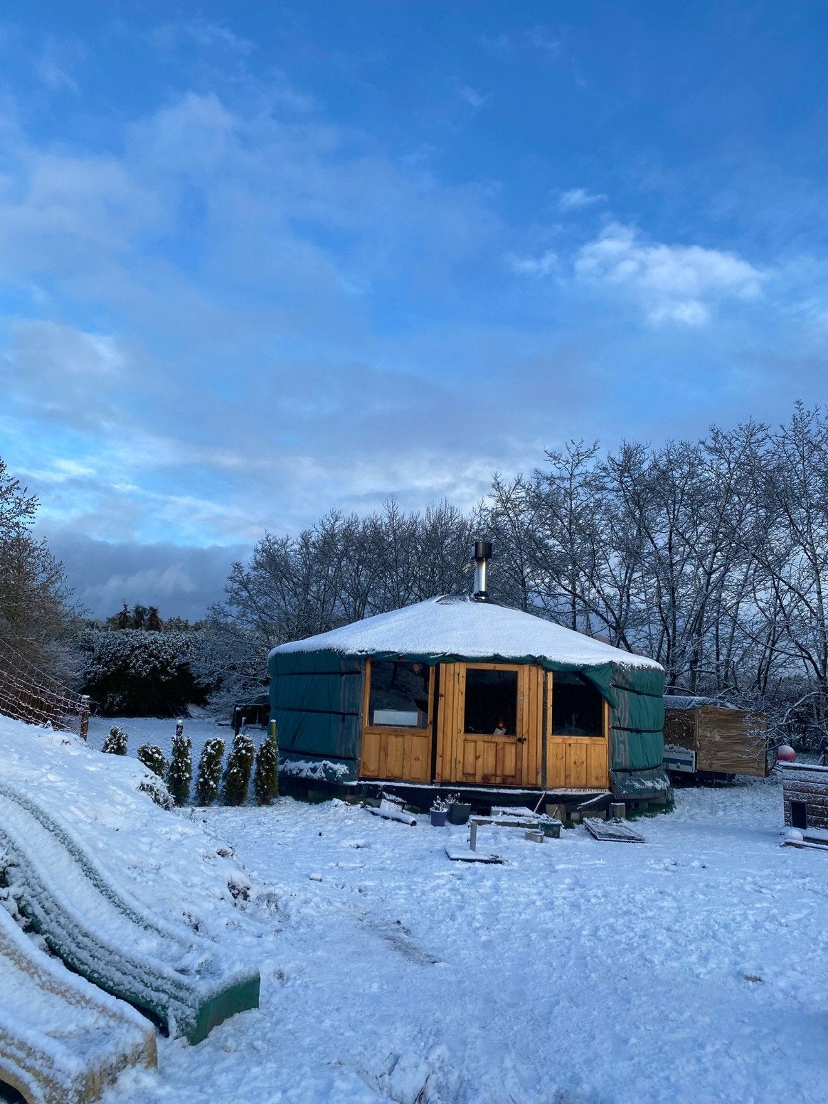 Te Koop | Extra Hoge 7-Muurs Yurt 180cm Jaarrond Wonen incl., Ophalen