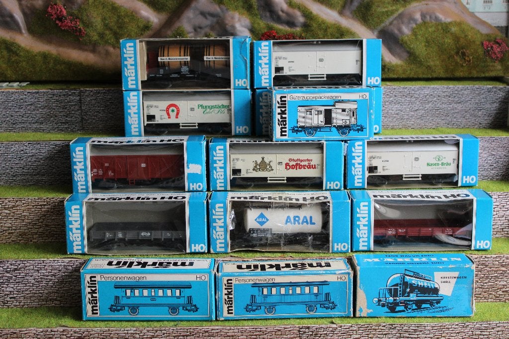 Marklin goederen wagens  ( 14 x ), Wisselstroom, Wagon, Ophalen of Verzenden, Märklin