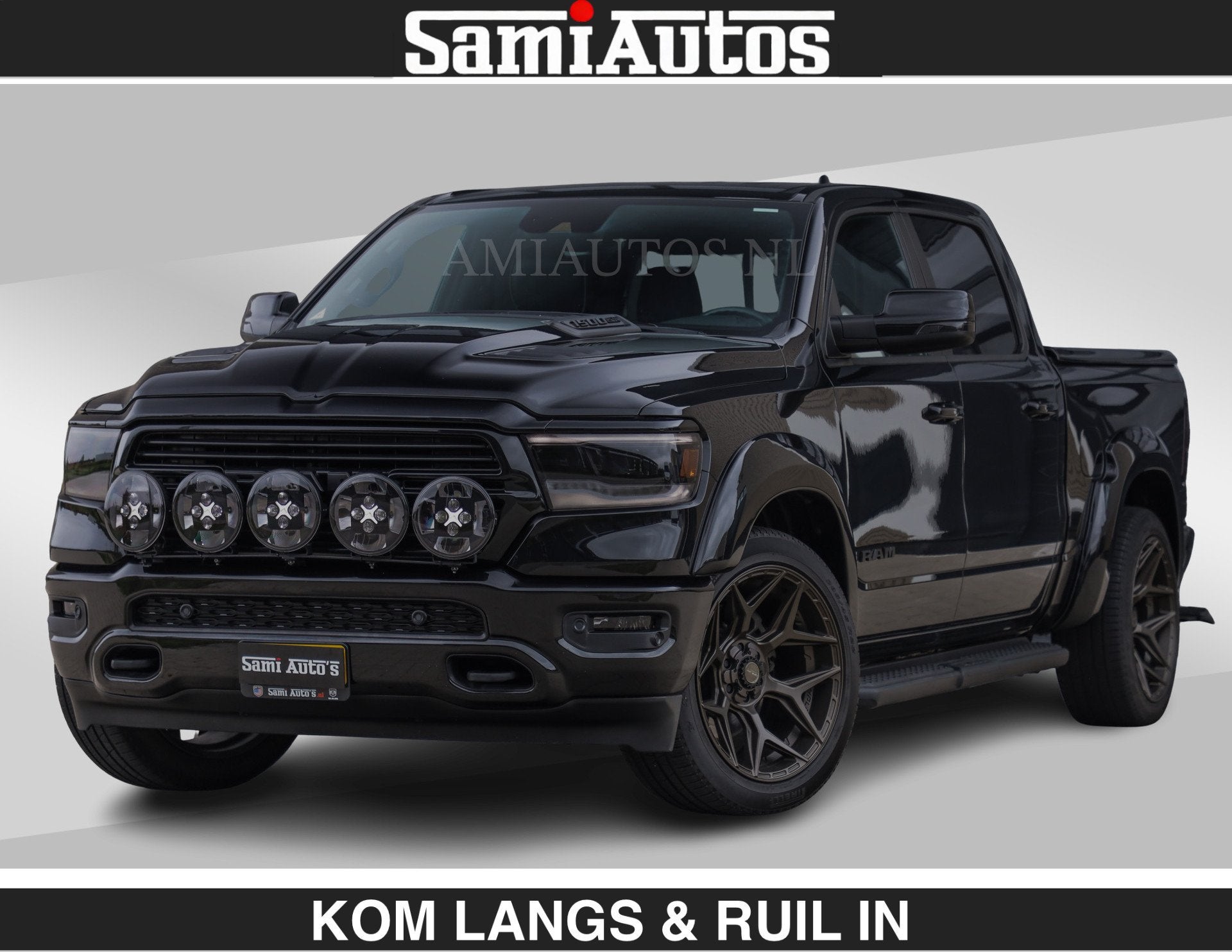 Dodge Ram BLACK OPS | 5.7 V8 HEMI | WIDEBODY HULK | OPEN UIT, Auto's, Automaat, Dealer onderhouden, Gebruikt, 5654 cc