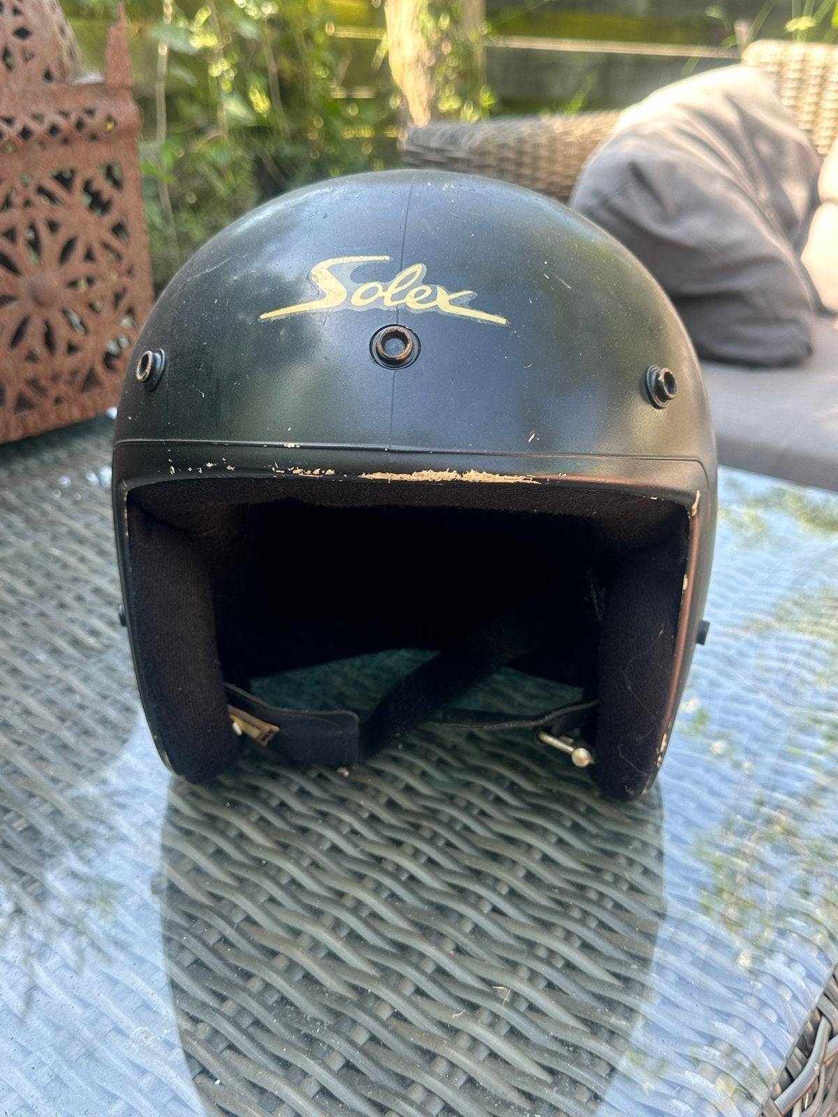 Vintage Solex helm - Maat Large (60), Verzenden, Gebruikt, Large