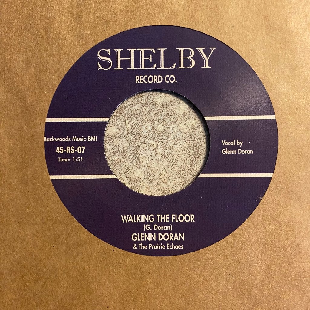 Country Glenn Doran & The Prairie Echoes: Walking The Floor, Overige genres, 7 inch, Ophalen of Verzenden, Zo goed als nieuw