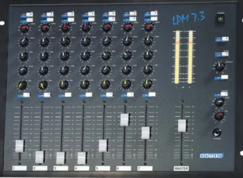 Dateq LPM 7.3 Mengtafel - Professioneel DJ Mixer, Ophalen of Verzenden, Gebruikt, Dj-set, Overige merken