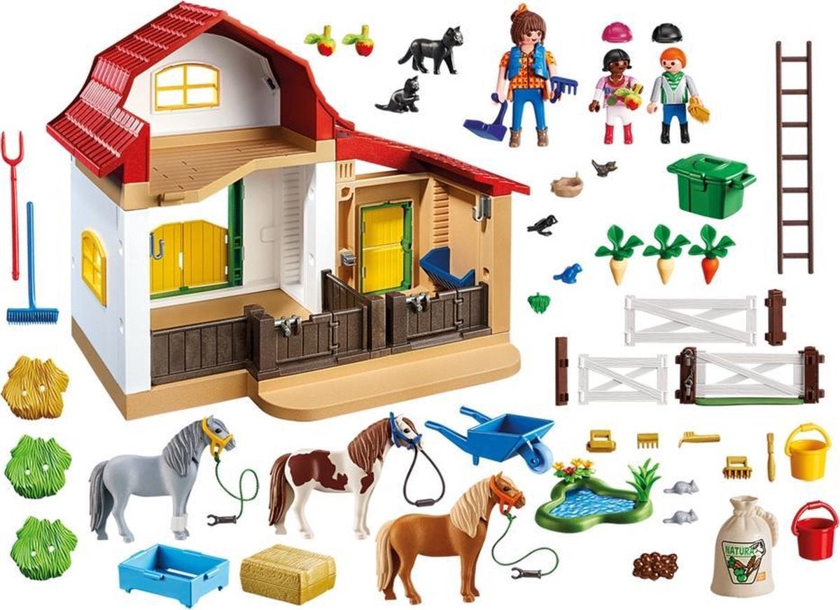 Manege country pony park, playmobil, Ophalen of Verzenden, Zo goed als nieuw