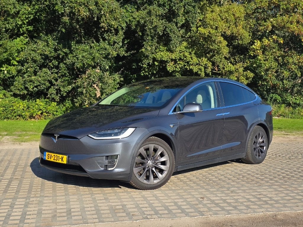Tesla Model X 100D MCU2 | 6p | CCS | Enhanced Autopilot, Auto's, Beige, 2433 kg, 137 €/maand, Elektrisch