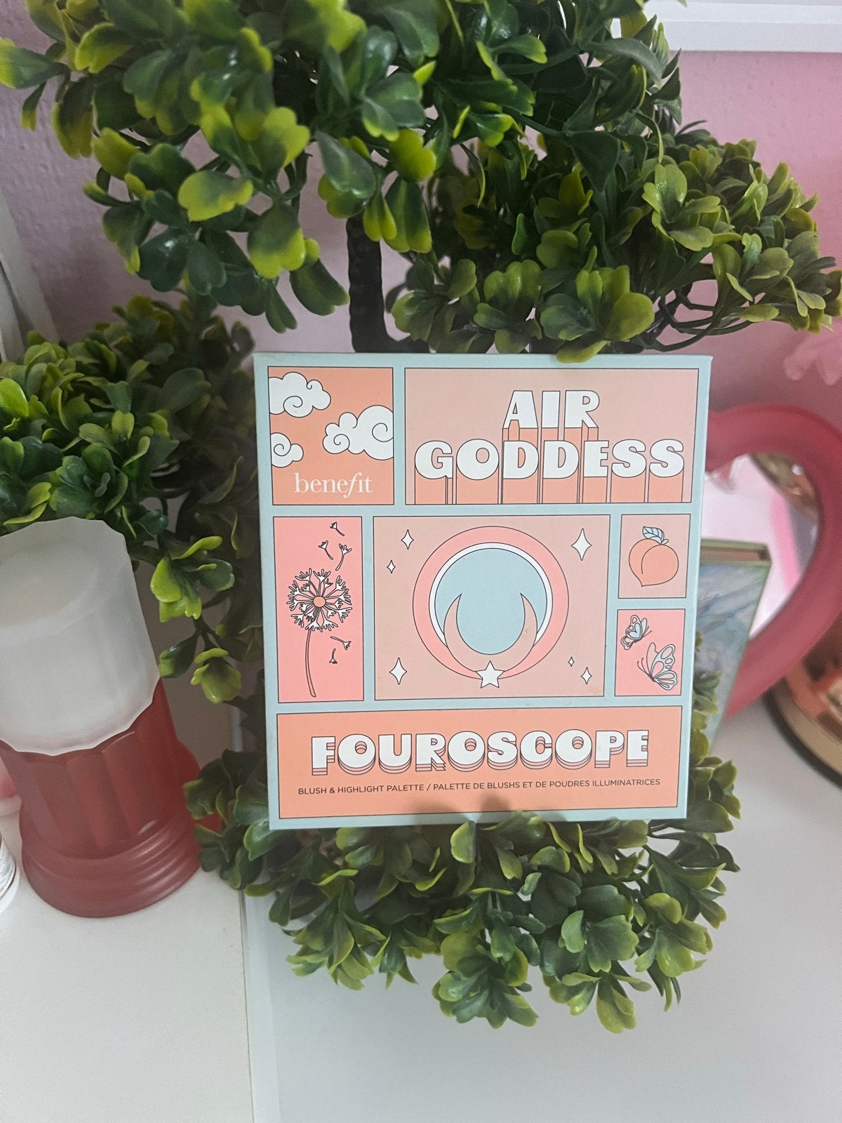 Benefit Fouroscope Air Goddess Blush & Highlight Palette, Wangen, Gebruikt, Verzenden, Make-up