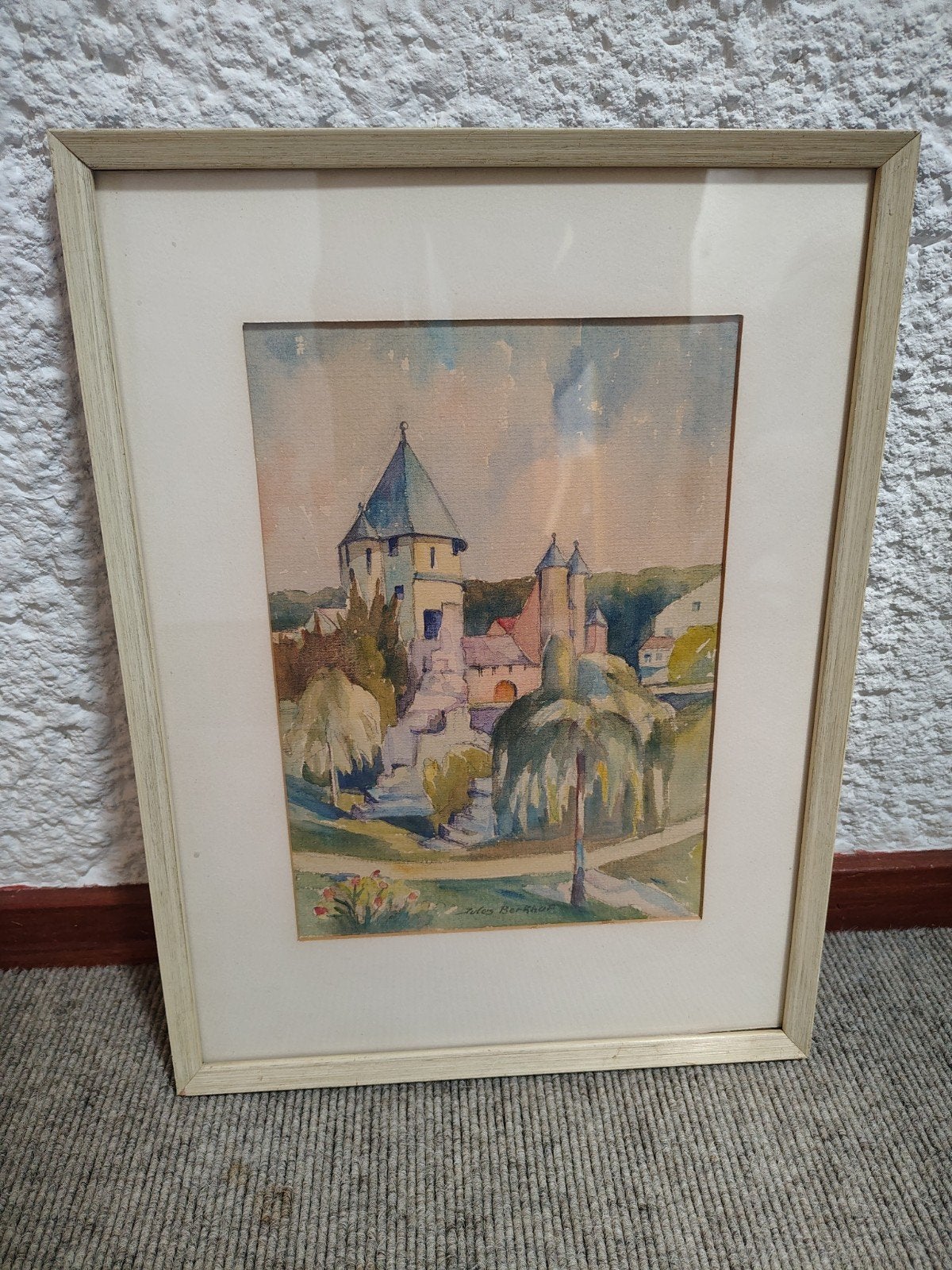 Aquarel van Jules Berkhof, Ophalen of Verzenden