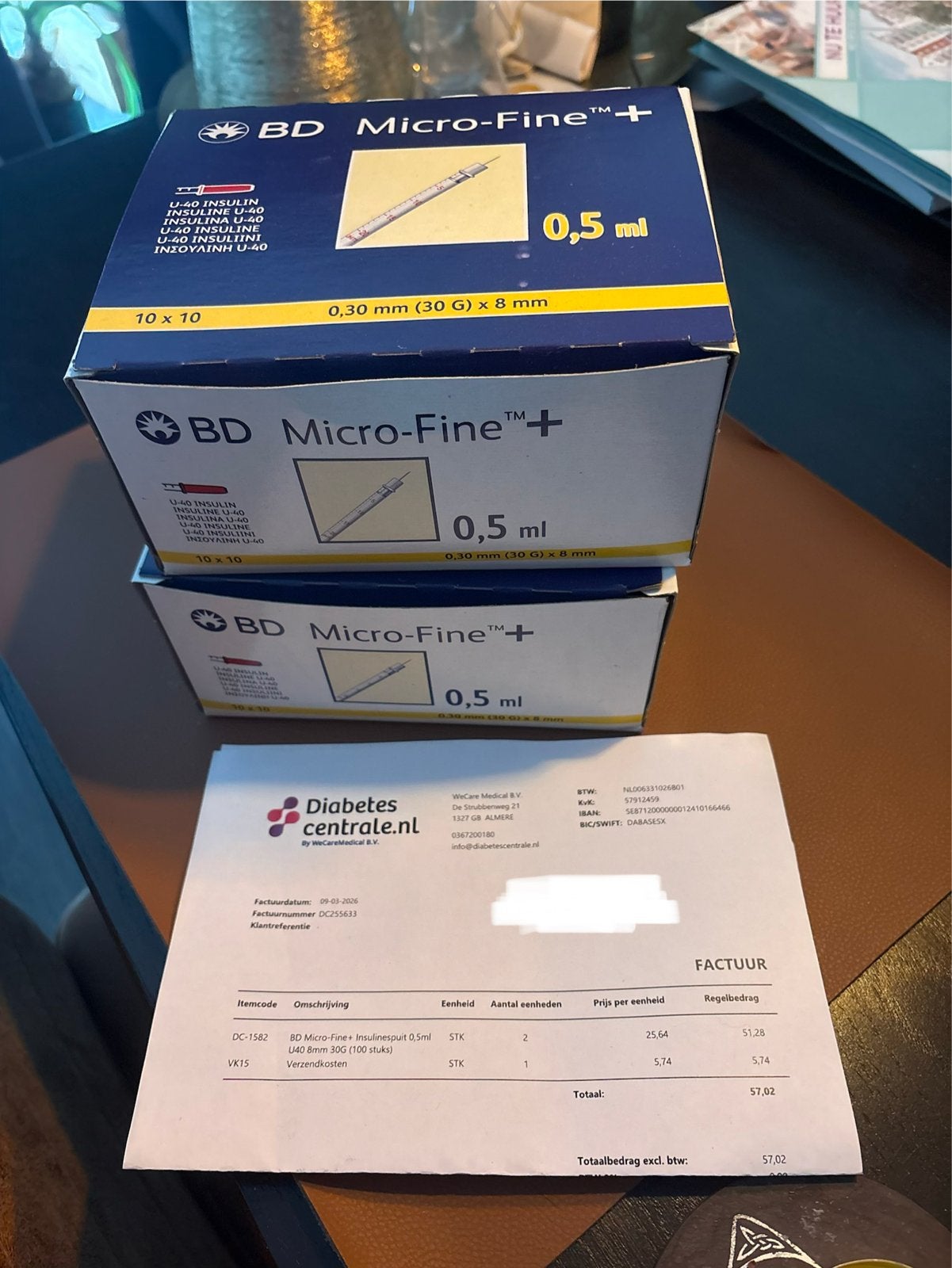 BD Micro-fine Insuline naalden 0,5ml, Ophalen, Nieuw