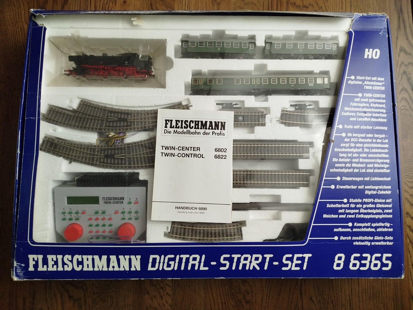 Fleischmann Digital-Start-Set 8 6365 H0 met locomotief, Hobby en Vrije tijd, Modeltreinen | H0, Treinset, Gelijkstroom, Fleischmann